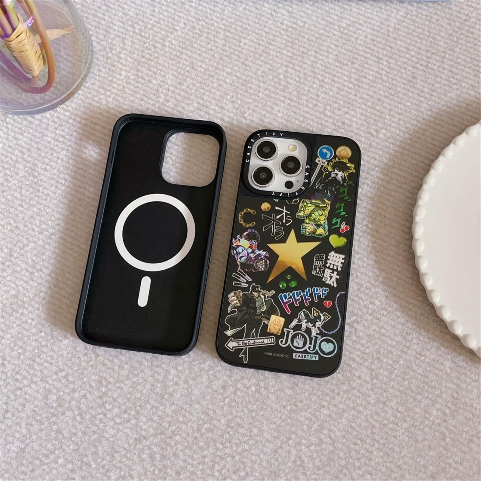【CASETiFY】JOJOの奇妙な冒険 iPhone14Proケース アニメ「ジョジョの奇妙な冒険 SCスターダストクルセイダース」x